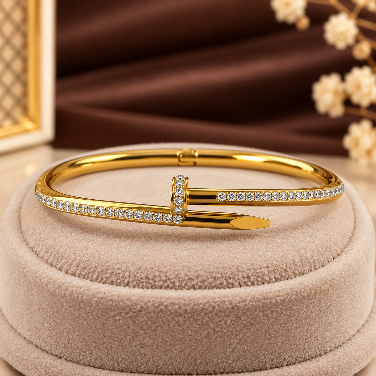 Luxury Crystal Nail Cuff & Ring Set