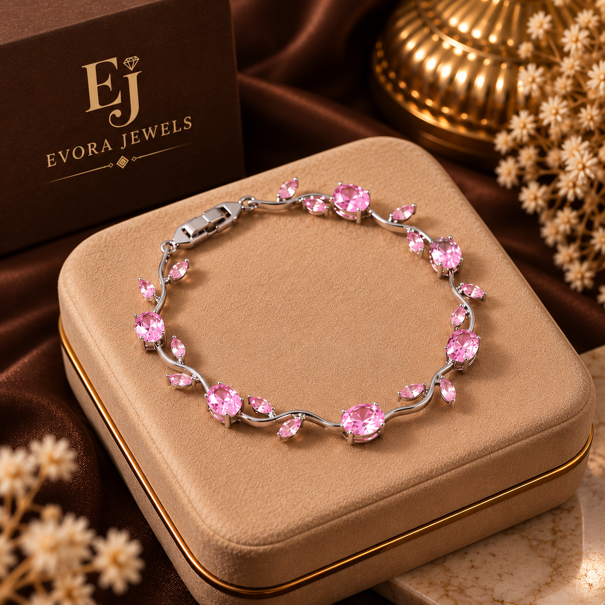 Elegant Crystal ( Tulip ) Bracelet