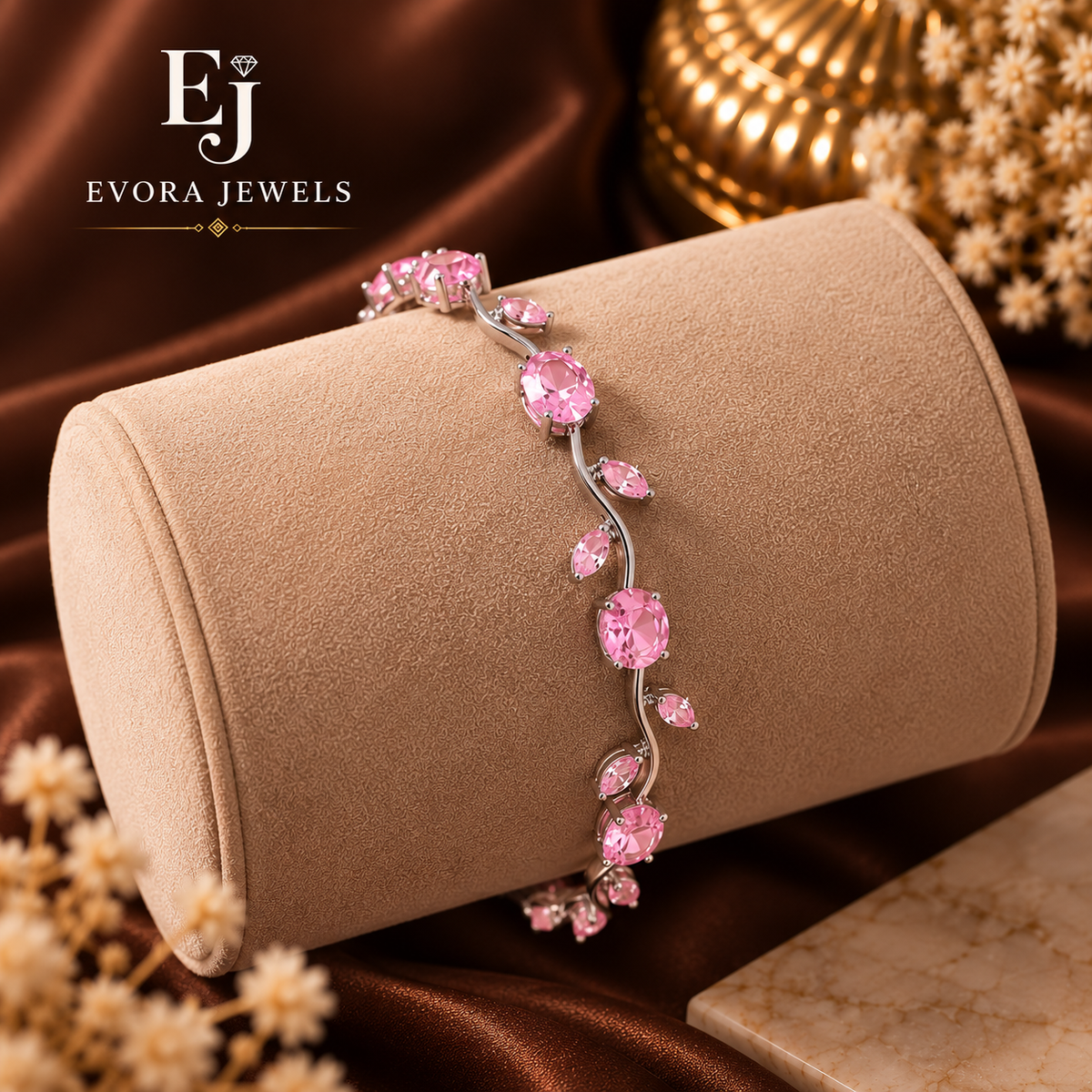 Elegant Crystal ( Tulip ) Bracelet